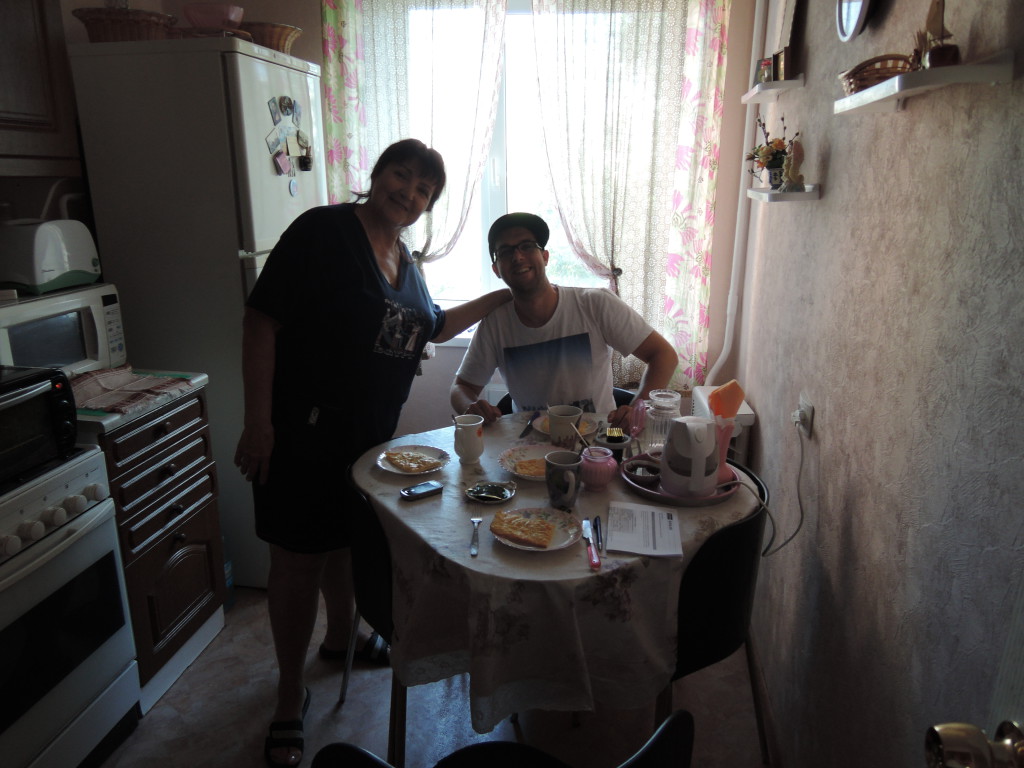 Nadedja hat unser Mittagessen vorbereitet