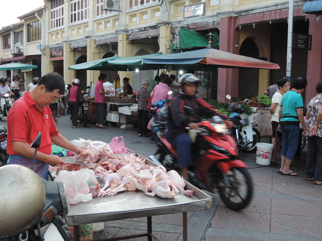 Markt mitten auf der Strasse