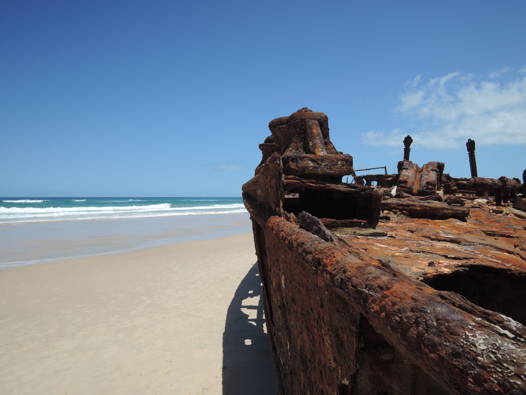 Bei einem Sturm auf Grund gelaufen...