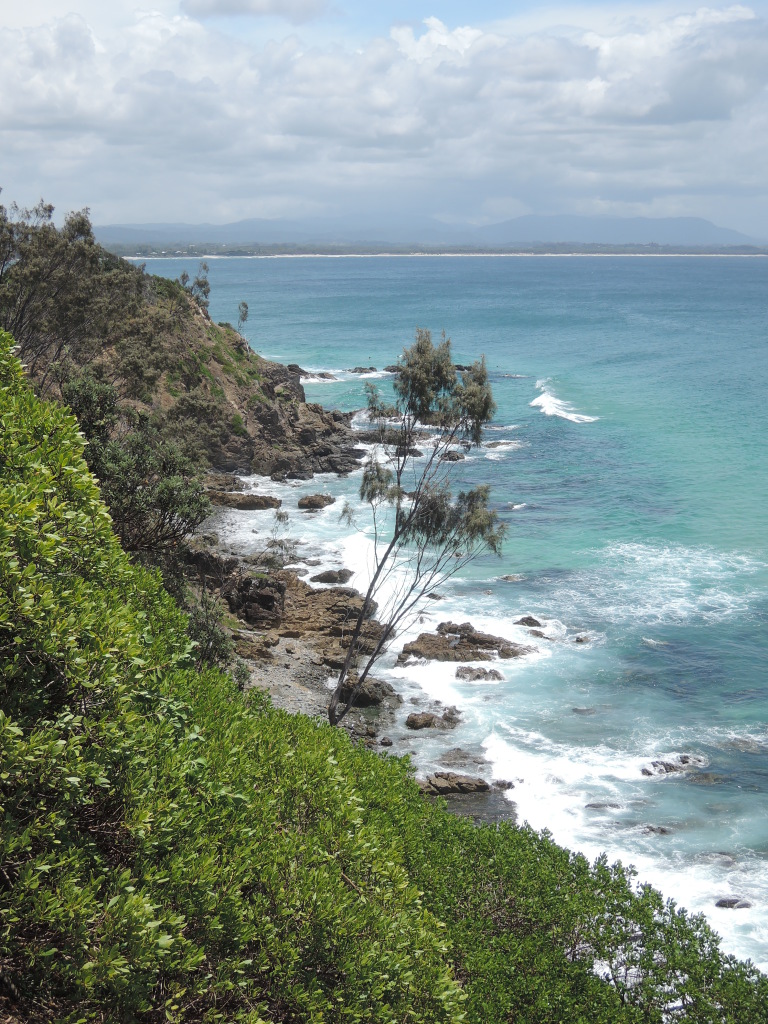 Beach von Byron Bay im Hintergrund