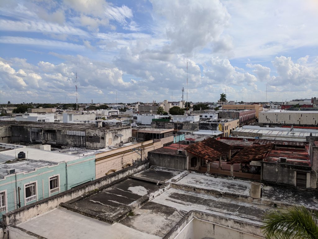Aussicht aus meinem Hotelzimmer. Das Best Western war das mit Abstand höchste Gebäude in einem ziemlich grossen Umkreis…