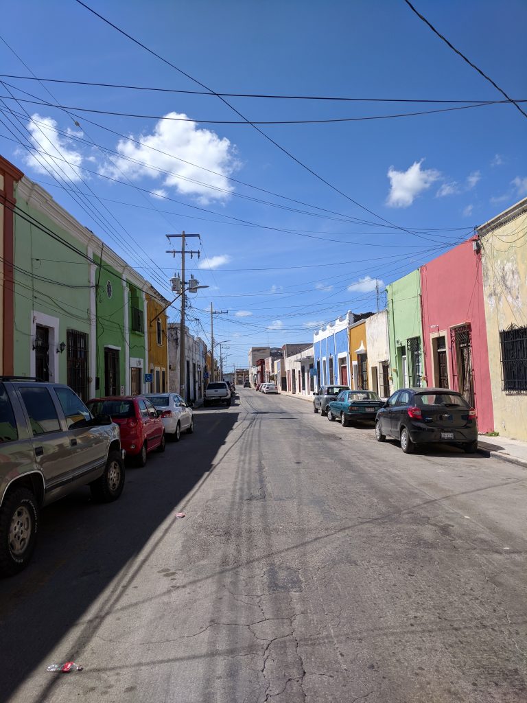 Strasse vor unserem Air BnB